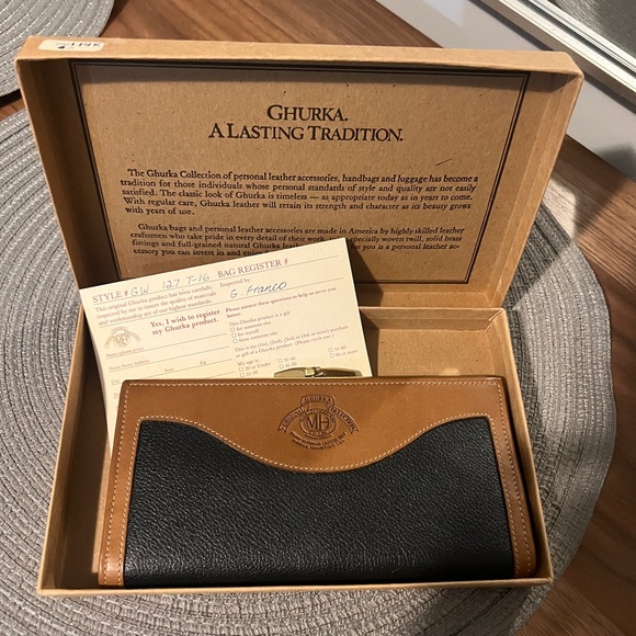 Ghurka Black and Brown Leather Women's Bag - Picture 2 of 12